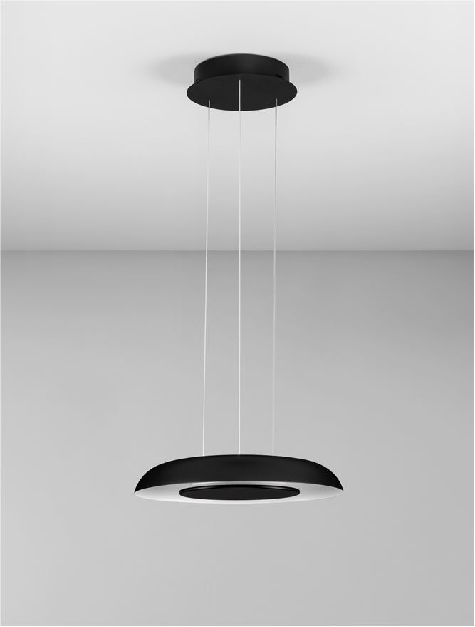 EPOS SUSPENSIE SP40 - Triac Dimmable Sandy Black & White Aluminium & Acrylic [3]