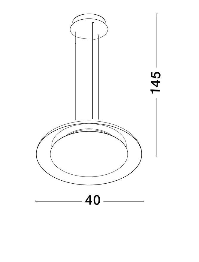 EPOS SUSPENSIE SP40 - Triac Dimmable Sandy Black & White Aluminium & Acrylic [6]