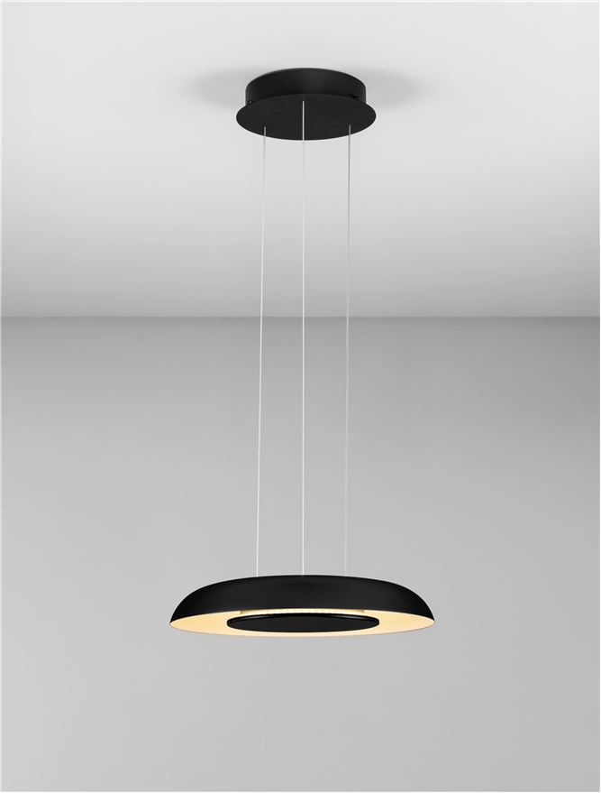 EPOS SUSPENSIE SP40 - Triac Dimmable Sandy Black & White Aluminium & Acrylic [4]