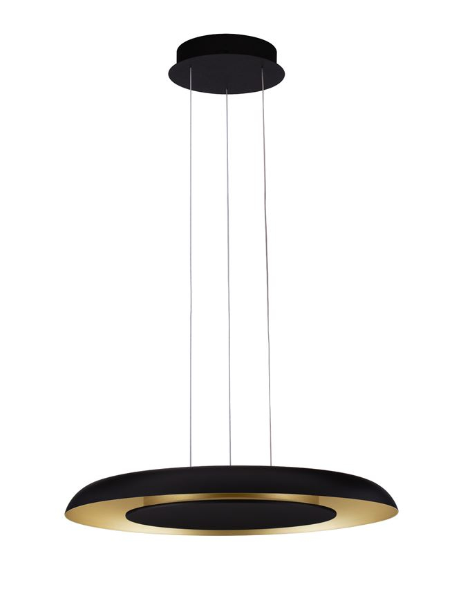 EPOS SUSPENSIE SP60 - Triac Dimmable Sandy Black & Brushed Gold Aluminium, Metal & Polycarbonate [2]