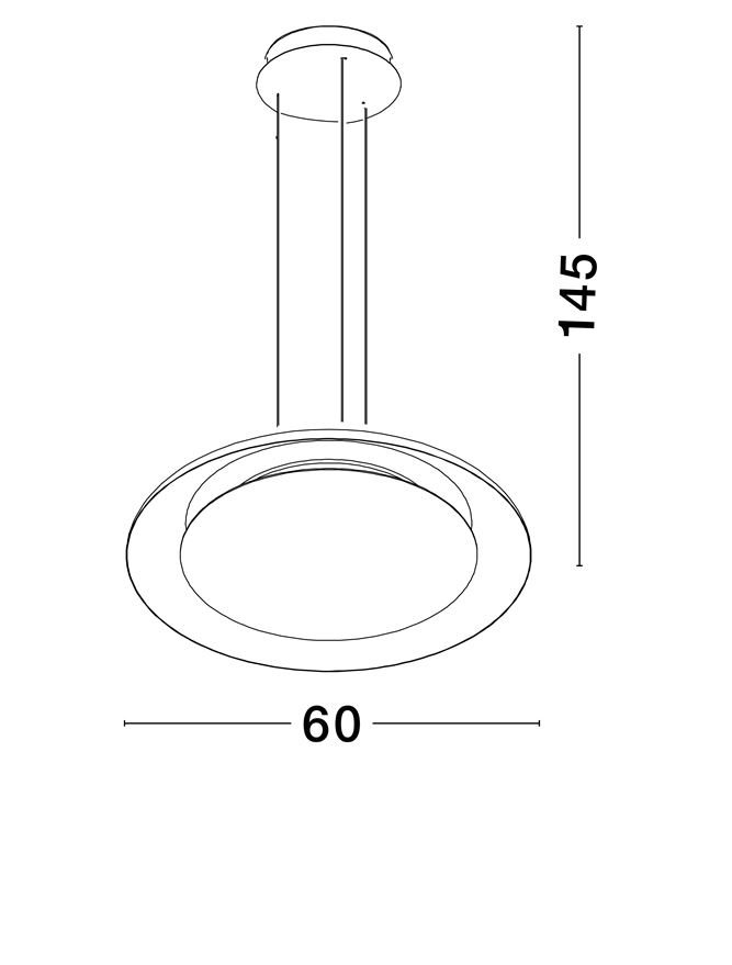 EPOS SUSPENSIE SP60 - Triac Dimmable Sandy Black & White Metal & Polycarbonate [6]