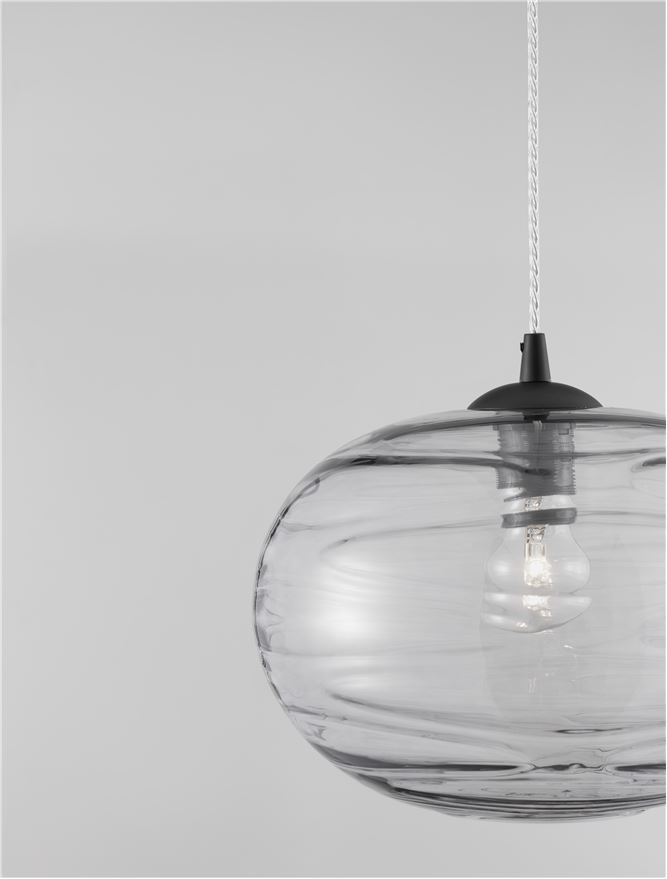 EVLEEN suspensie SP1 - 9009257 - Matt Black Metal & Light Grey Glass [4]