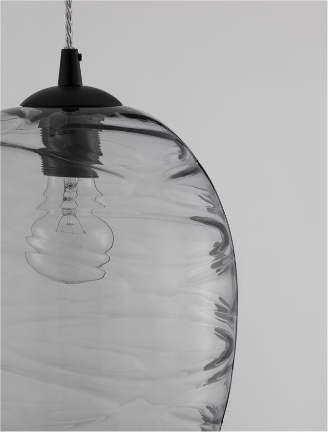 EVLEEN suspensie SP1 - 9009259 - Matt Black Metal & Light Grey Glass [3]