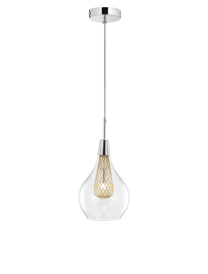 FILO suspensie SP1 - 1500202811 - Chrome Aluminium Clear Glass & Gold Frame [2]