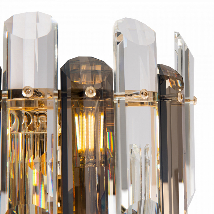 Aplica moderna FLARE - DIA200WL-02G - cristal transparent si cristal Fumee [2]