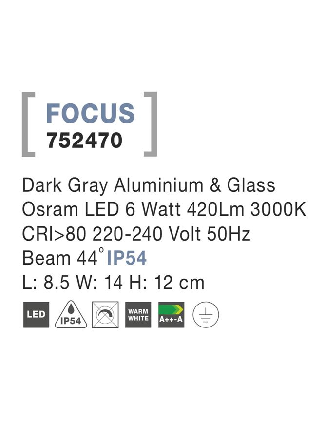 FOCUS aplica exterioara LED 752470 [4]