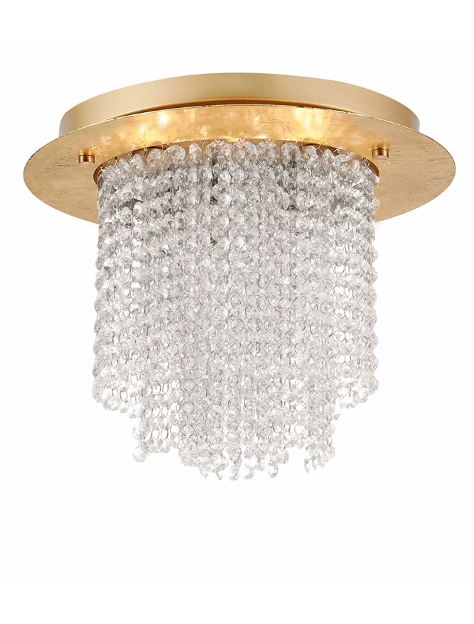 FONTANA plafoniera -  9361081 - Golden Leaf Metal K9 Crystal [1]