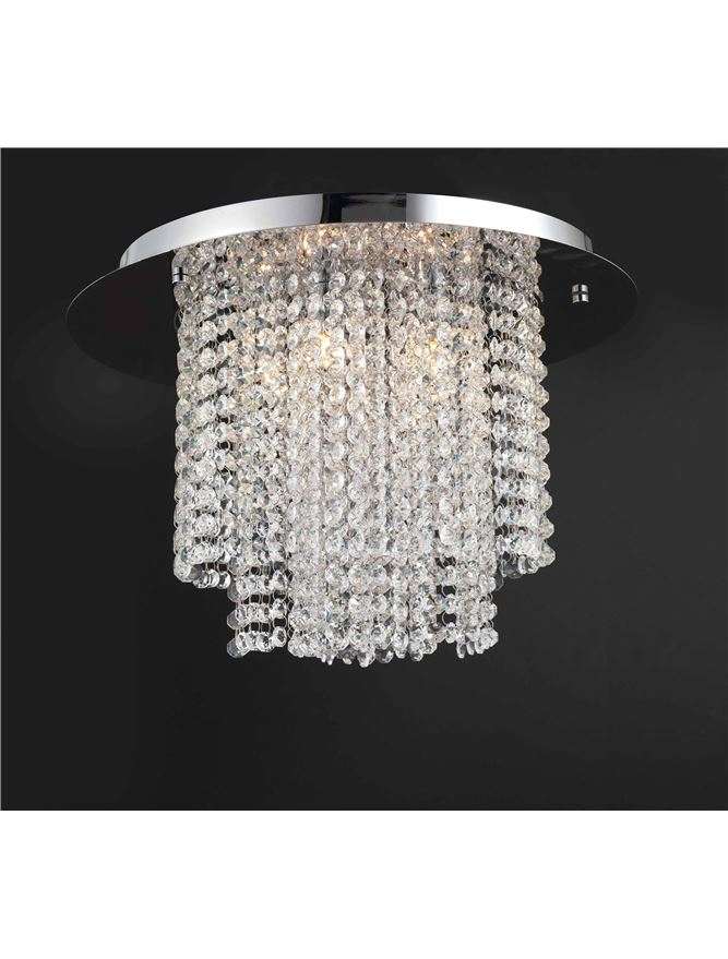 FONTANA plafoniera - 9361082 - Chrome Metal K9 Crystal [3]