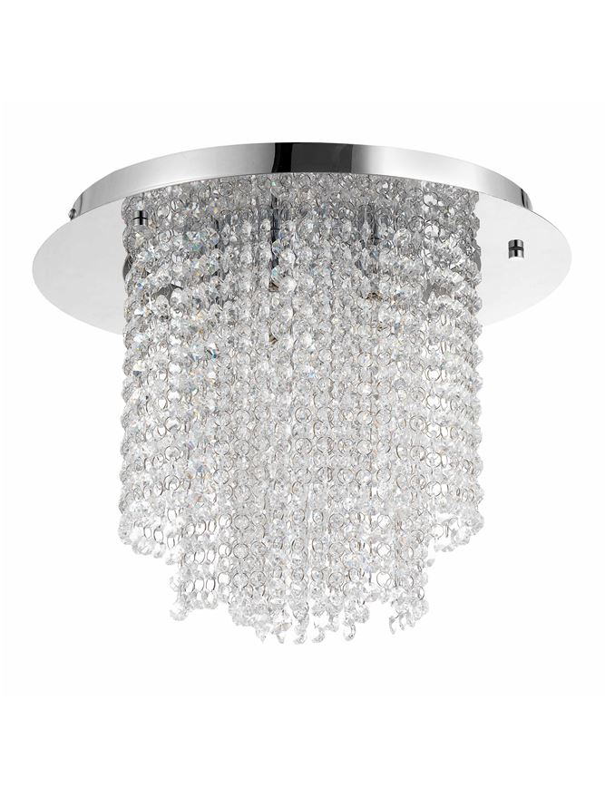 FONTANA plafoniera - 9361082 - Chrome Metal K9 Crystal [2]