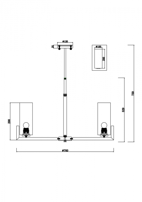 CANDELABRU FORTANO SP8 - MOD089PL-08BS [3]