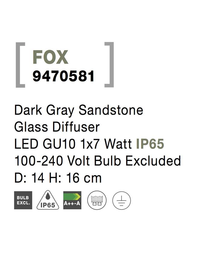 FOX aplica exterior LED 9470581 [7]
