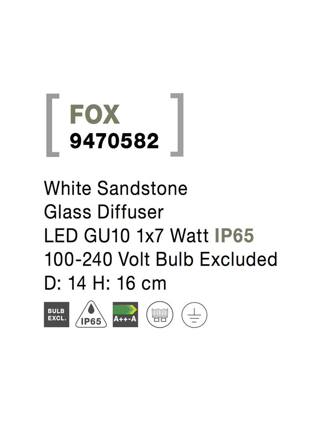 FOX aplica exterior LED 9470582 [7]