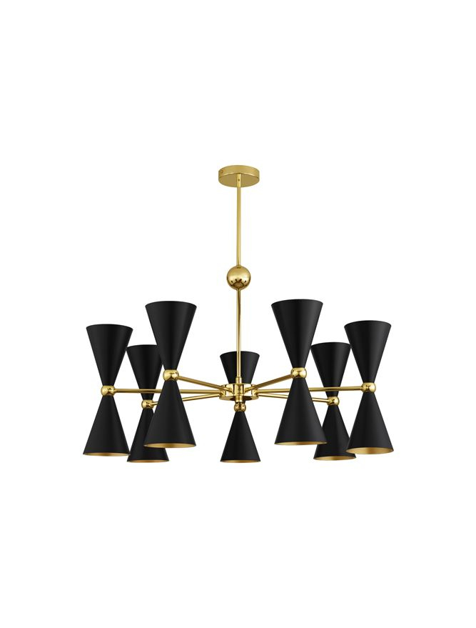 GALA suspensie SP14 - 9035976 - Matt Black & Gold Metal [2]