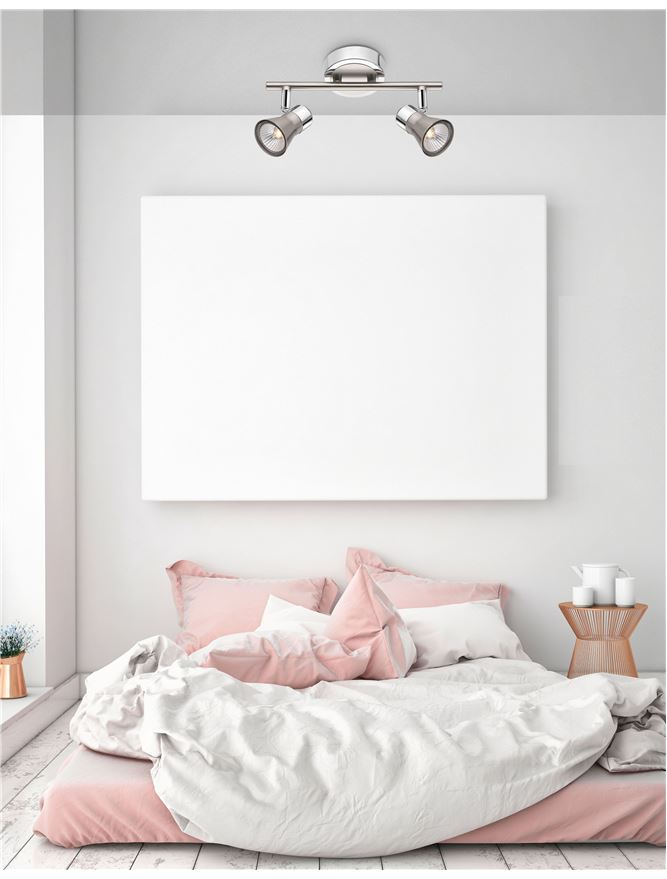 GALERIA aplica AP2 - 663002 - Satin Nickel & Chrome Aluminium [1]