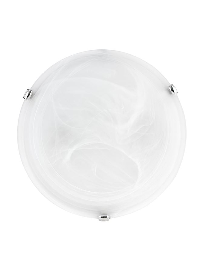GIORNO plafoniera - 605801 - Alabaster Glass Chrome Metal [1]