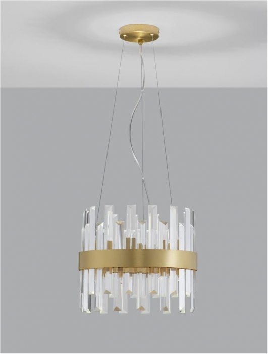 CROWN Suspension LAMP, 5L.,  diam 35 - GOLDEN - Nova Luce [3]