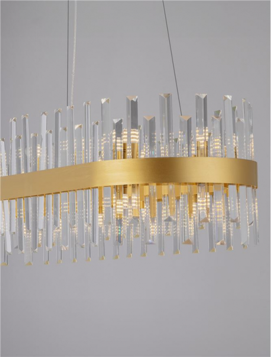 CROWN Suspension LAMP, 28L., GOLDEN - NovaLuce [4]