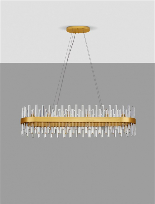 CROWN Suspension LAMP, 28L., GOLDEN - NovaLuce [3]