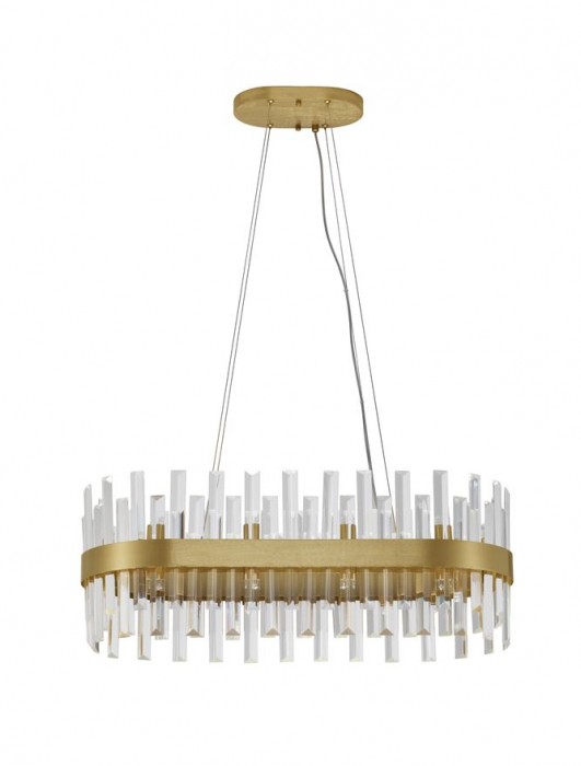 Suspensie moderna CROWN· OVAL LAMP,80 cm- 10L., GOLDEN - Nova Luce [2]
