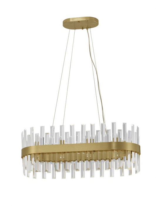 Suspensie moderna CROWN· OVAL LAMP,80 cm- 10L., GOLDEN - Nova Luce [3]