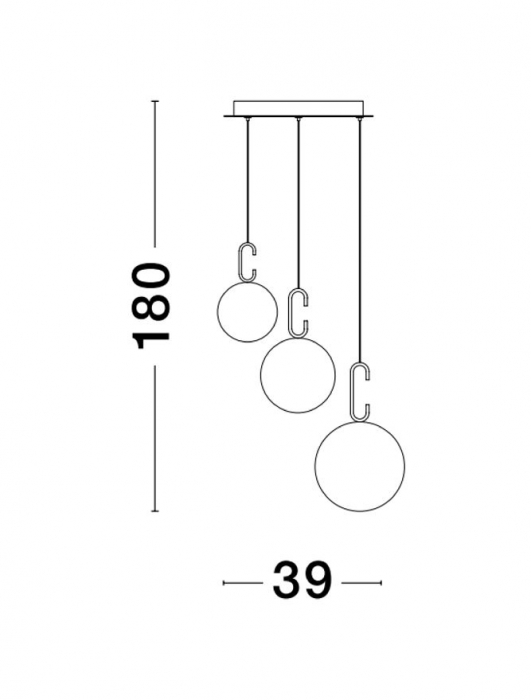 Suspensie moderna Hook SP3 - 9695223 - corpuri de iluminat moderne [3]