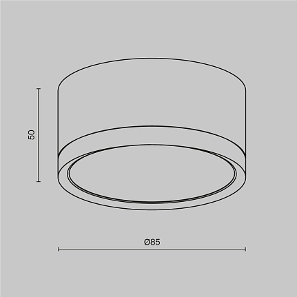 HOOP SPOT APLICAT - C086CL-GX53-SRD - corpuri de iluminat tehnice Maytoni [2]