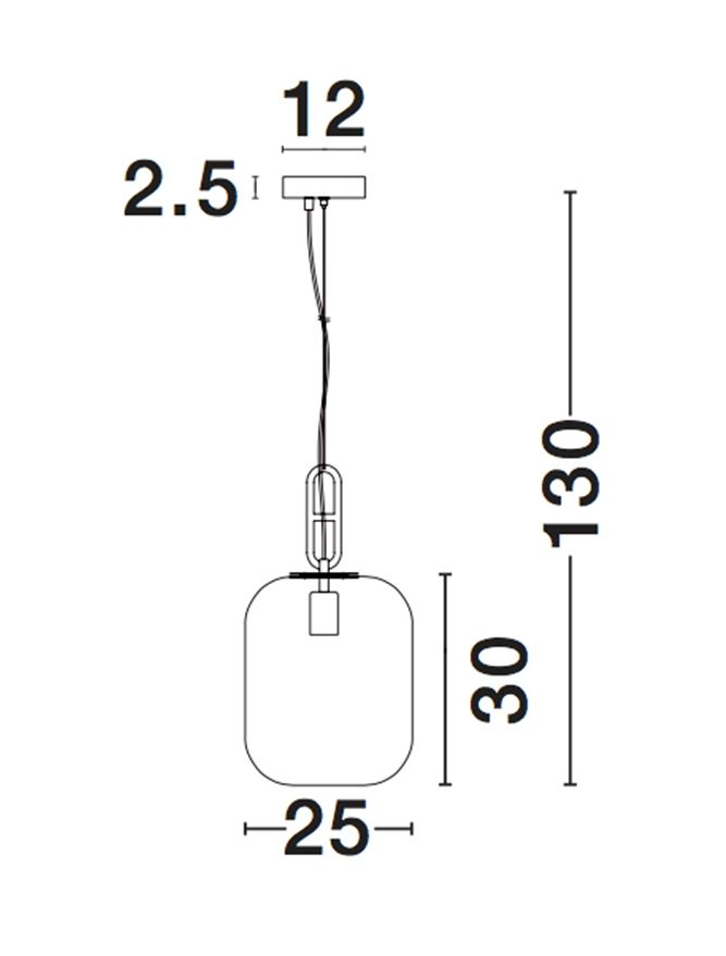 HUNTER suspensie SP1 - 9120668 - Black Aluminium & Smoke Glass [3]