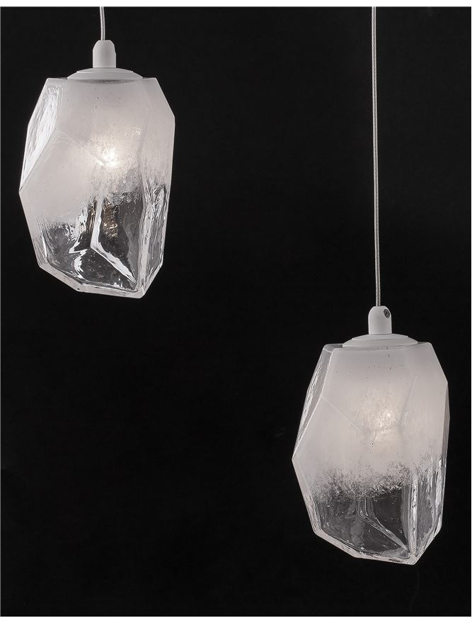 ICE suspensie SP5 - 9260235 - Gradient White Colour Glass & White Metal [6]