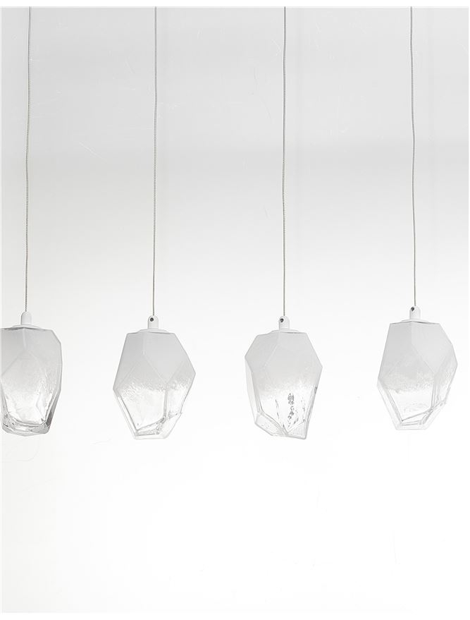ICE suspensie SP5 - 9260235 - Gradient White Colour Glass & White Metal [5]