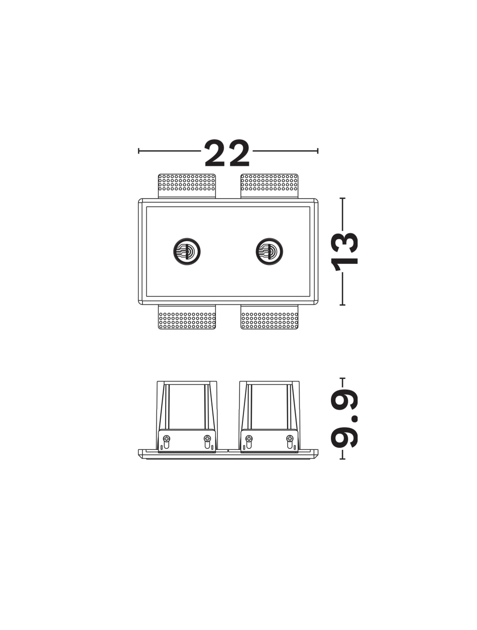 Imagine Lighting Systems W-Gypsum Base White-L220 [2]
