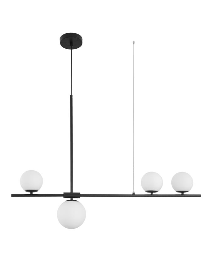 IMPERO suspensie SP4 - 9100441 - White Frosted Glass Black Metal [2]