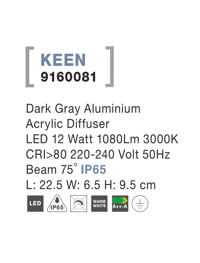 KEEN aplica exterioara LED 9160081 [5]