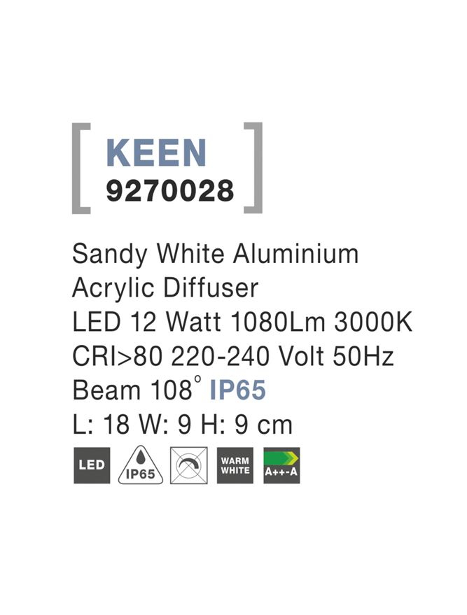 KEEN aplica exterioara LED 9270028 [4]