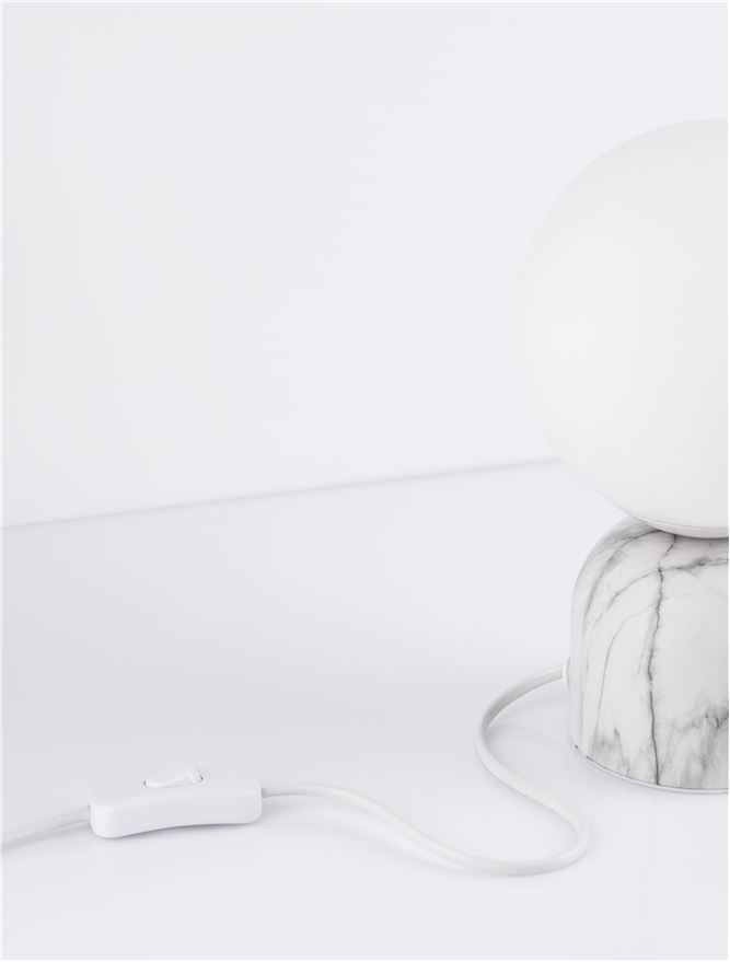 KENIO veioza - 9050164 - White Marble Opal Glass [3]