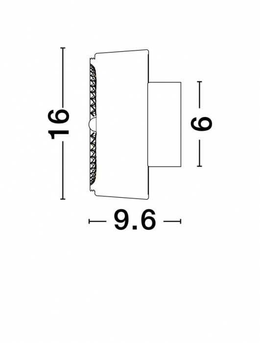 Keros AP1 - aplica/plafoniera moderna LED 6W [2]