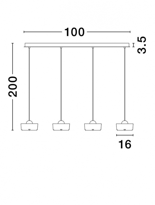 Keros SP4 linie - suspensie moderna LED 24W [2]
