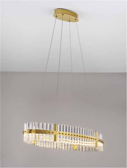 Suspensie moderna cristal - Kezo L90 - suspensie 4402 lm - 3500K [5]