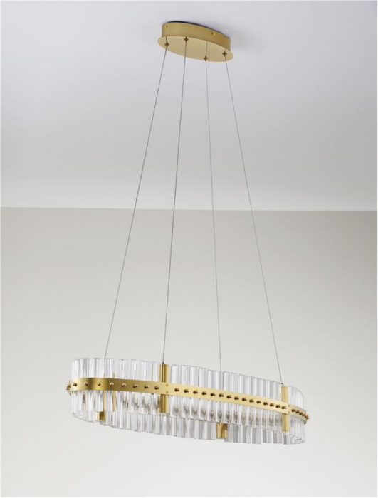 Suspensie moderna cristal - Kezo L90 - suspensie 4402 lm - 3500K [4]
