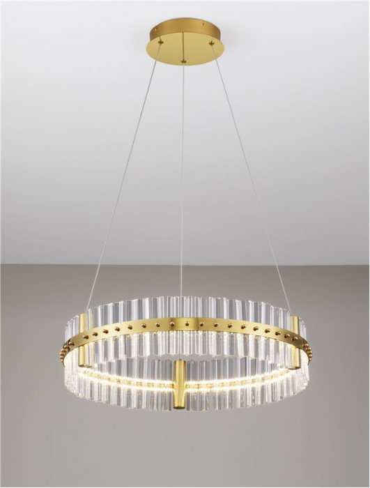 Suspensie moderna cristal - Kezo diam 60 - suspensie 4402 lm - 3500K [5]