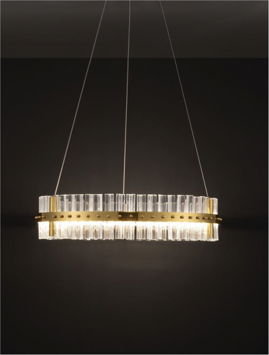 Suspensie moderna cristal - Kezo diam 60 - suspensie 4402 lm - 3500K [6]