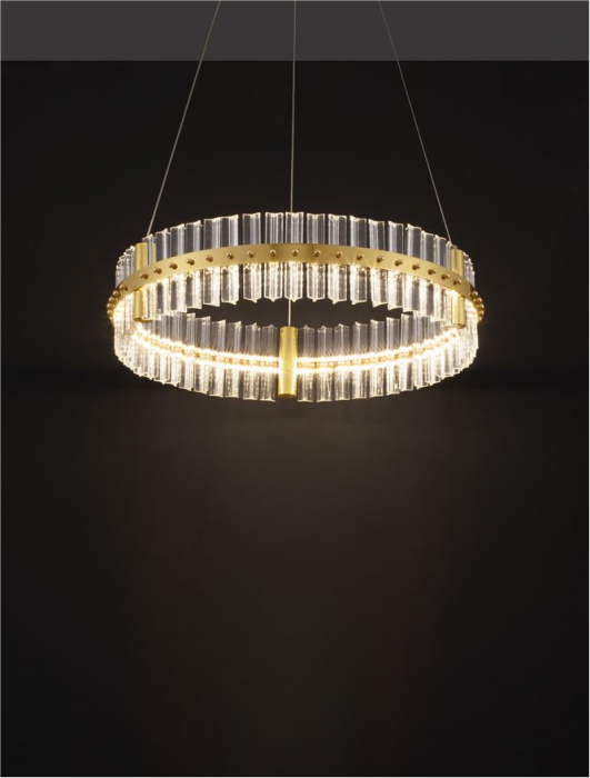 Suspensie moderna cristal - Kezo diam 60 - suspensie 4402 lm - 3500K [7]