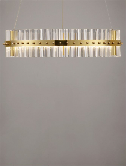 Suspensie moderna cristal - Kezo diam 60 - suspensie 4402 lm - 3500K [8]