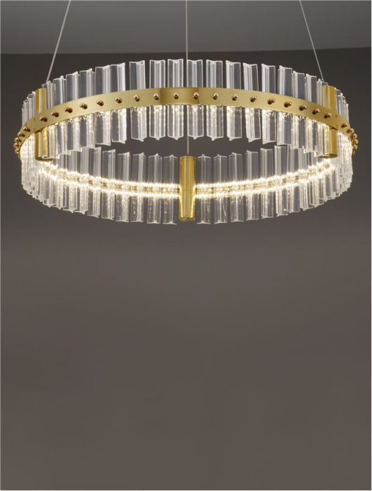 Suspensie moderna cristal - Kezo diam 60 - suspensie 4402 lm - 3500K [9]