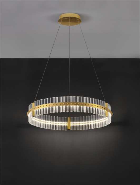 Suspensie moderna cristal - Kezo diam 78 - suspensie 6339 lm - 3500K [4]
