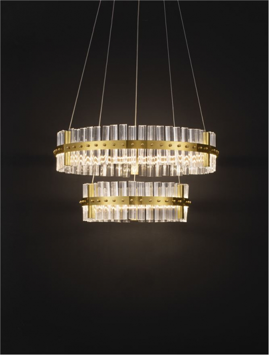 Suspensie moderna cristal - Kezo diam 60+40 - suspensie 5709 lm - 3500K [6]