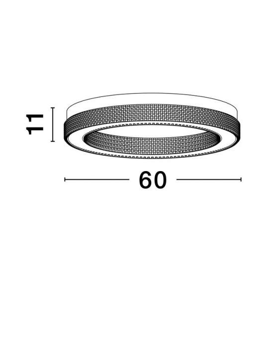 Plafoniera moderna LED - Klepsidra - plafoniera diam 60 - 3666lm - 3000K [5]