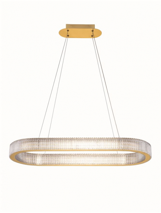 Klepsidra - Suspensie moderna cu LED - OVAL -  L 90 cm - 5444lm - 3000K [2]