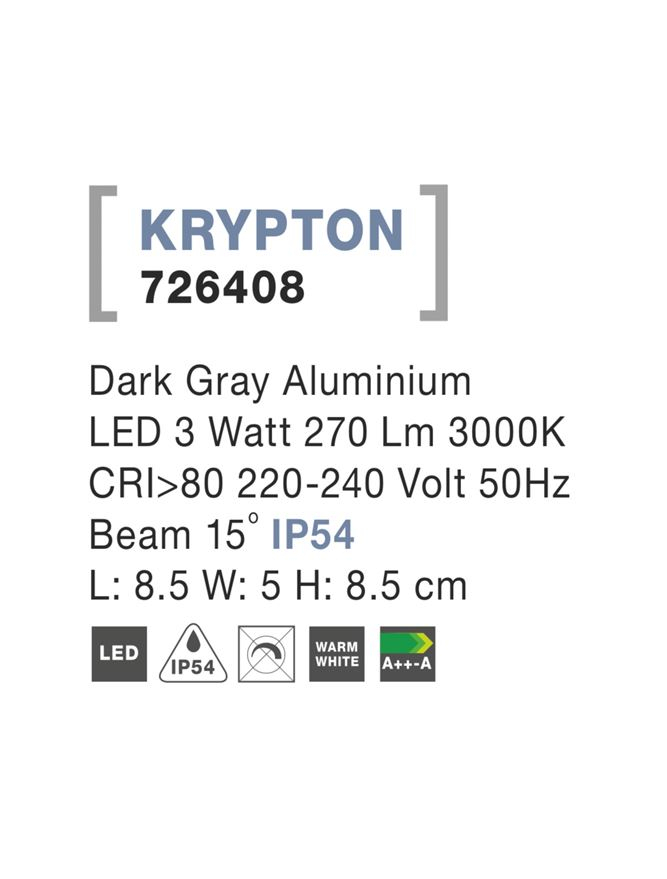 KRYPTON aplica exterioara LED 726408 [4]
