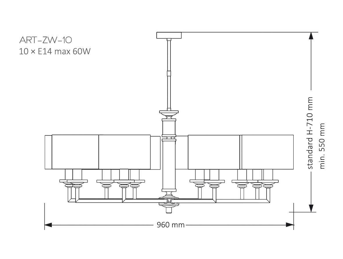 Kutek Mood ARTU - Candelabru ART-ZW-10(Z) - auriu [2]