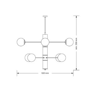 Kutek Mood ULTIMO - Candelabru ULT-ZW-8(Z) - auriu [2]